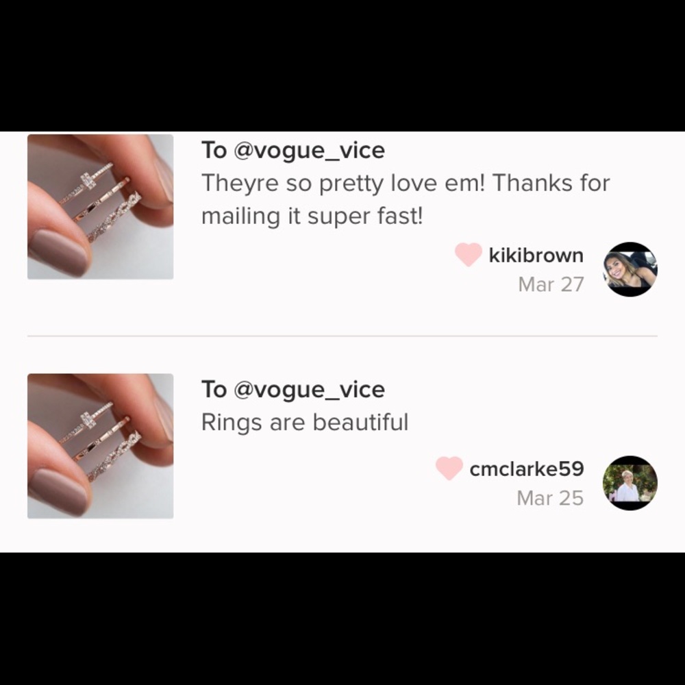 LAST! NWT 3 Pc rose gold Ring Set💫5 star rated💫 - Picture 5 of 7